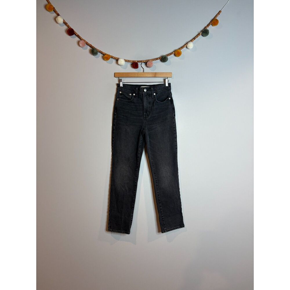 Madewell washed black Perfect Vintage jeans
